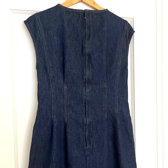 Banana Republic Lina Italian Denim Midi Dress | Size 4 - Picture 9 of 11